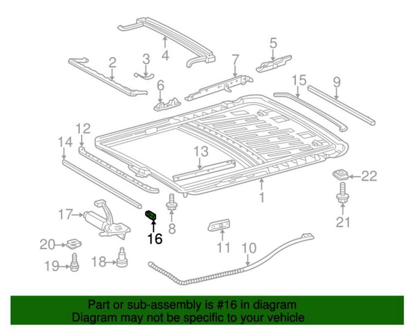 Mercedes Headliner Clip 007337003104